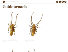 Tablet Screenshot of goldenroach.com